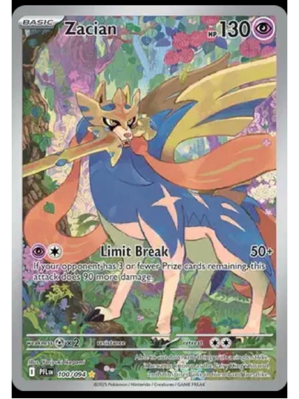 Zacian Pokemon Trading Card 100/094